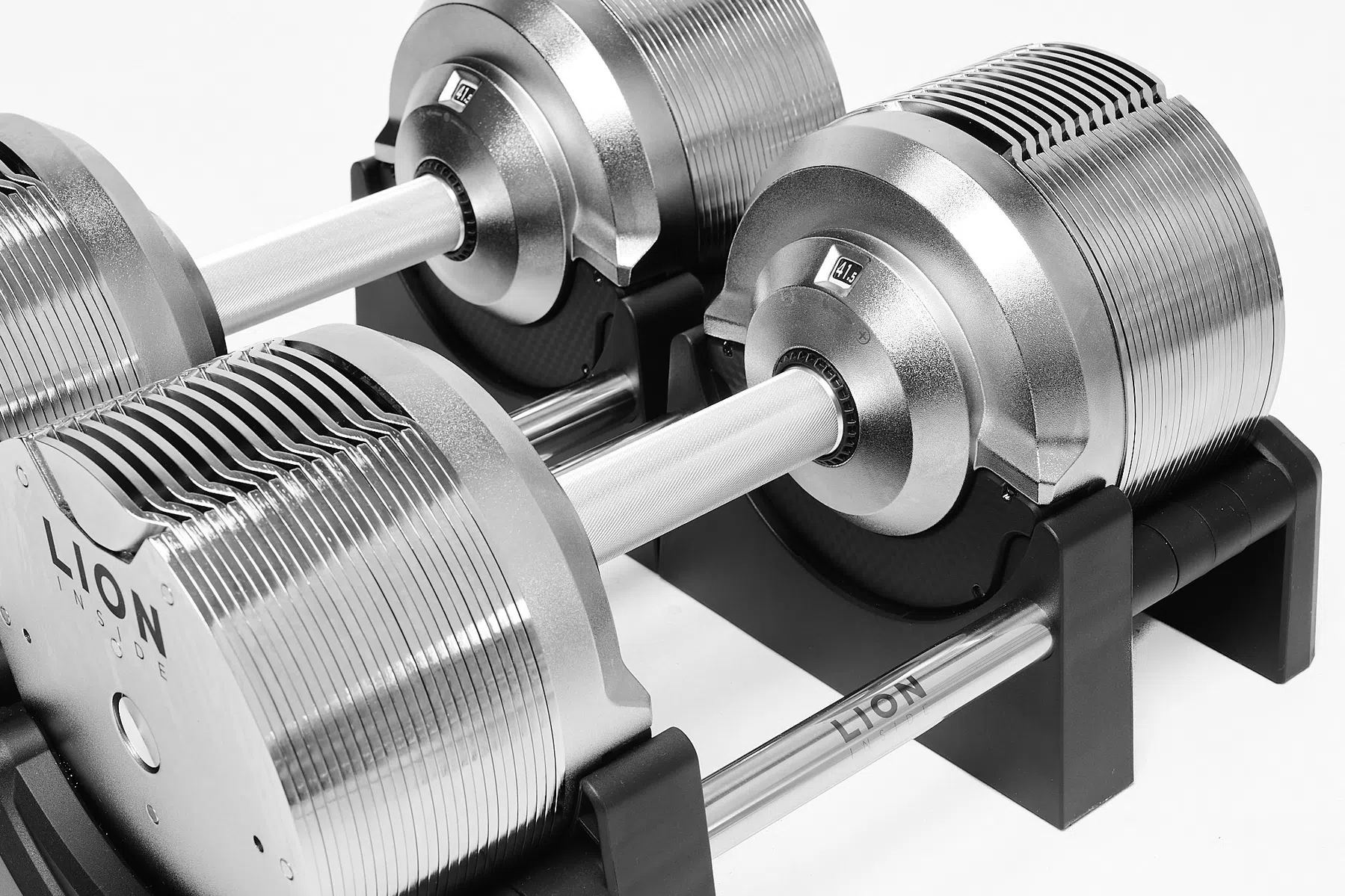 Lion titansilver verstelbare dumbbells